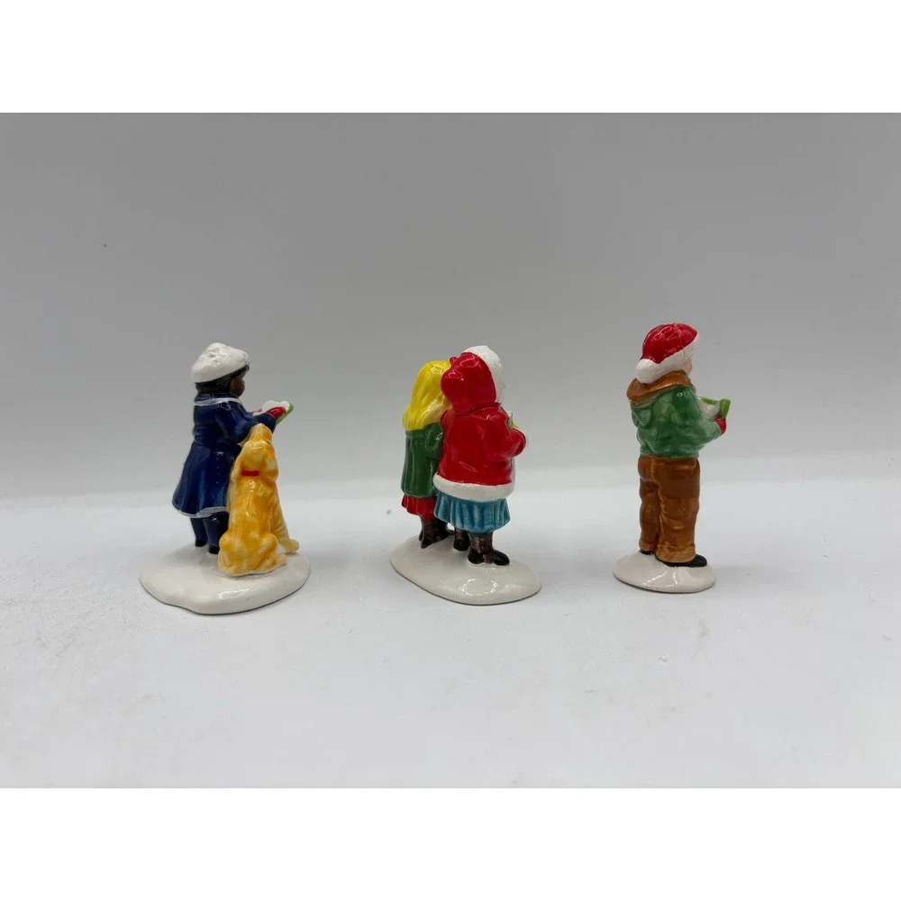 Department 56 1990 Original Snow Village Here We Come A'Caroling Set of 3 5161-6
